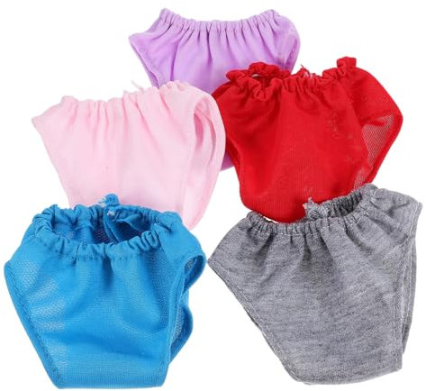 DECHOUS 5Stücke Puppenhöschen Für Spielzeugpuppen Unterwäsche Zubehör Helllila Und Puppenkleidung Für Kreatives