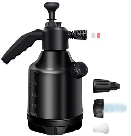 Genérico Skumspruta i sprayflaska, 3 liter tryckskumflaska, sprayflaska för bilrengöring, för badrum, toalett, vardagsrum, garage, jordbruk