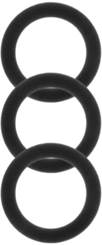 Abaodam Poulies à Courroie Accessoires pour Enregistreurs Audio en Caoutchouc Noir Lot de 3 Résistantes et Faciles à Remplacer pour Magnétophone Cassette