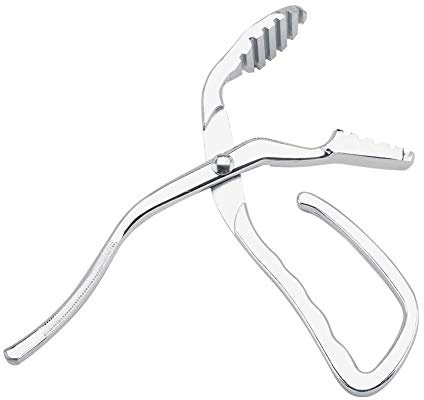 Zerodis Pince de Cuisine Professionnel en Alliage de Zinc pour Plats Chauds Pince à Aliment pour Bac Gastronomique Pince de Four