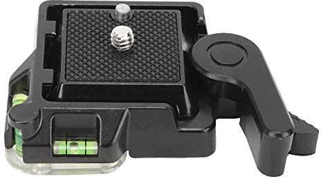 Piastra a sgancio rapido, supporto a morsetto universale nero in lega di alluminio QR40 per testa a sfera per treppiede per fotocamera