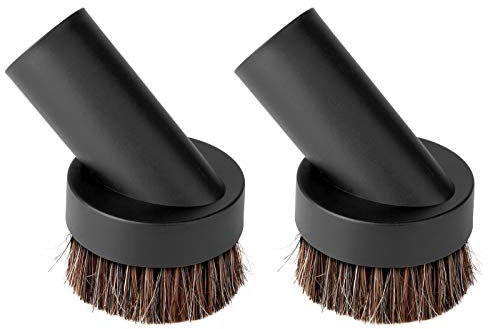 Lamoutor 2Pcs Soft Bristle Vacuum Brush Round Brush Vacuum Attachment Universal Vacuum Dust Brush for Most Vacuum Cleaners Accessories