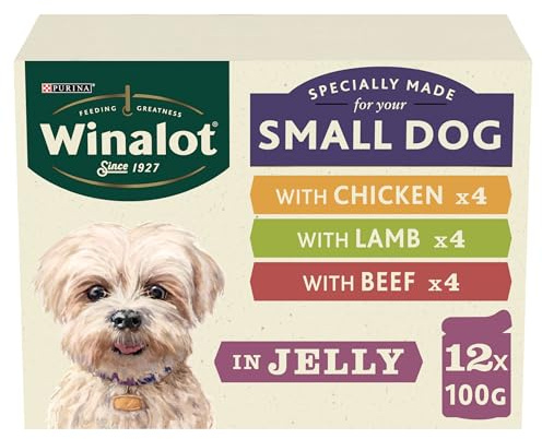 WINALOT Meaty Chunks Small Dog Mixed in Jelly Wet Dog Food 12x100g