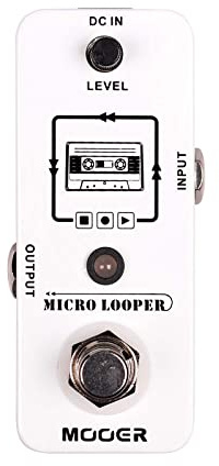 MOOER Micro Looper Guitar Loop Pedal Effect Pedal with 30 Minutes Recording Time, Unlimited Overdubs, Pure Sound for Electric Guitar