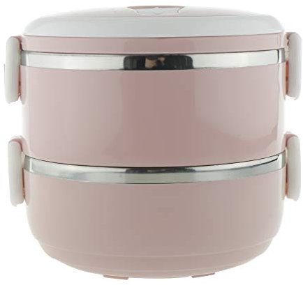 predolo à Lunch Isotherme Portable à Lunch Tiffin en Acier Inoxydable étanche, Rose