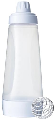 AKENZ - Distributeur de Pate Version améliorée mélangeur Bec verseur doseur Shaker en Bouteille à Bec pour crêpe blini gauffres