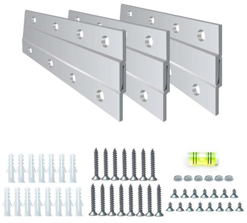 Vielseitiges 15,2 cm großes französisches Klammeraufhänger-Set, robuste französische Klampen für sichere Wandmontage, französische Klammer-Bilderaufhänger – hängen Sie mit Vertrauen mit französischer
