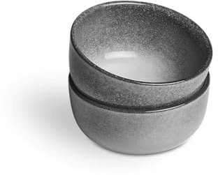 Springlane Misty Cliff - Juego de 2 cuencos pequeños (gres), color gris