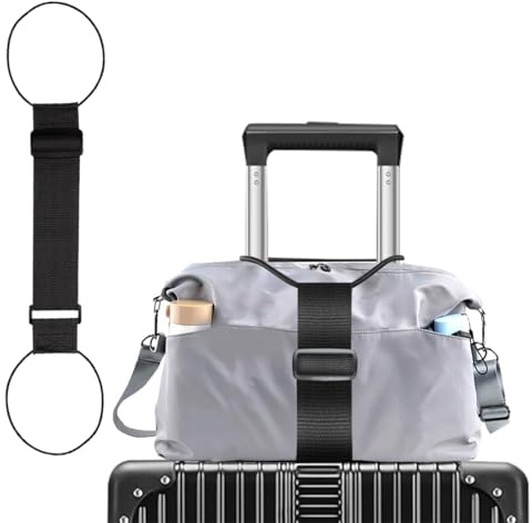IKOPFLN Ceintures de Fixation Élastiques pour Bagages,Sangles de Bagage Réglables pour Attacher des Sacs,Accessoire Portable pour Valise de Voyage