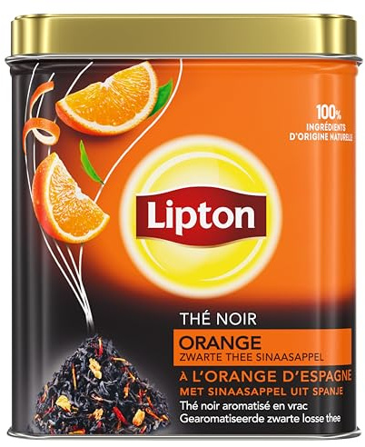 Lipton VRAC Thé Noir Orange, à l'orange d'Espagne 150g