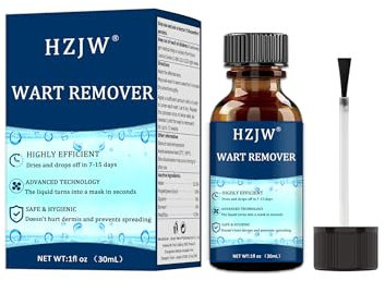 HZJW Rapid Skin Tag & Wart Remover – Effective Treatment for Plantar Warts, Common Warts, Flat Warts, Corns, and Calluses