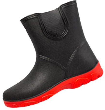 Laquieio Botas De Goma Cortas Oferta Adulto Al Aire Libre Muy CóModas Caucho de Pvc Botas Acolchados de Algodón Botas de Agua Mujer Altas