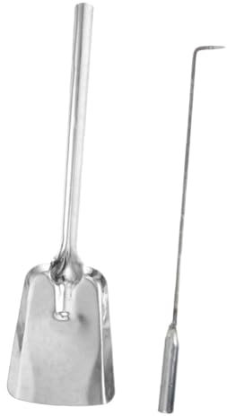 ULTECHNOVO Palas Para Chimenea Pala Para Fogatas De Acampar Herramienta De Jardín Para Ceniza Para Chimeneas y Estufas De Leña