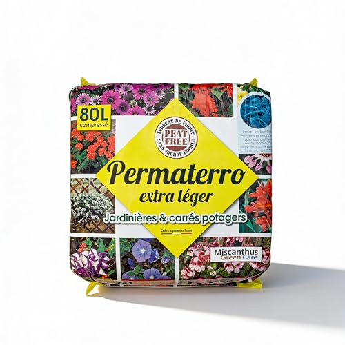 PERMATERRO® – Extra LÉGER – Terreau Universel pour Jardinières et Carrés Potagers – 80L