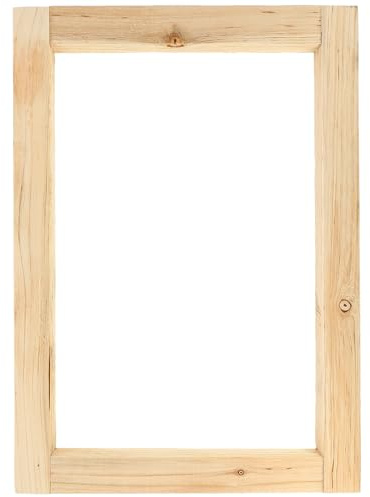 FIXOSHEE Marco de Serigrafía de Madera Reutilizable 20x30 Cm para Impresión DIY Compacto y Ligero, Suministros Profesionales para Serigrafía en Camisetas y Bolsas, Accesorio Esencial