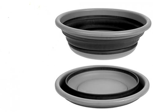 Summit Pop! 7L Collapsible Large Round Bowl Black/Grey