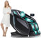 HealthRelife Ganzkörpermassagesessel mit Bodyscan 4D-Robotische Hände Intelligente Shiatsu Massagesitzauflage mit Sprachfunktion Rückenheizung(Schwarz)