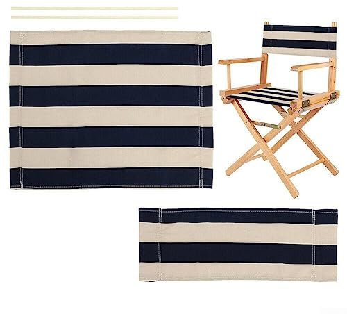 Ersatz-Sitzbezüge für Regiestühle, Segeltuchbezüge, Sitzset, waschbarer Stuhl, Gartenstühle, Ersatz-Sitzbezüge, 2er-Set