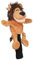 Perfeclan Golf Holz Fahrer Kopf Abdeckung Golf Holz Schlägerkopf Abdeckung Plüsch Cartoon Leichte Neuheit Schutz für Golf Zubehör Golfer Geschenk Erwachsene, Brauner Löwe