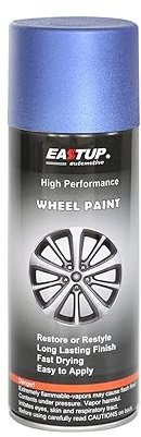EASTUP Premium Metallic Flash Dark Blue Acrylic Enamel Wheel Paint - Brilliant Finish, High Durability, Fade-resistant, Quick Drying Rim Coating Spray Paint.