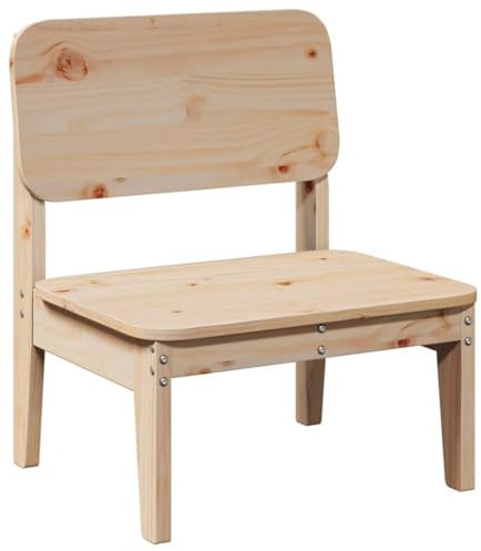 vidaXL Gartenstuhl 60x52,5x72 cm Massivholz Kiefer, Relaxstuhl, Terrassenstuhl, Außenstuhl, Relaxsessel, Outdoor-Stuhl, Stuhl, Balkonstuhl