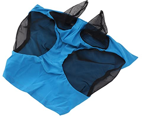 CHICIRIS Máscara contra Moscas de Malla para Caballos, Transpirable con Tejido de Punto Elástico para una Protección Eficaz y Resistencia a los Rayos para Todos los Caballos, 17,3x14,2 Pulgadas