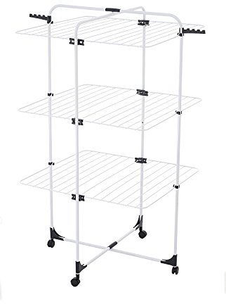 Vileda Tour Level 3 Séchoir Acier Blanc 69 x 74 x 130 cm