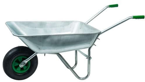 WERKA PRO Carretilla de Acero galvanizado con Rueda inflada