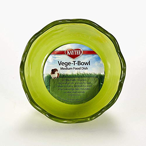 Kaytee (2-pack) Vege-T-Bowl kåldesign medium matfat, små djur 47 ml