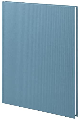 Rössler SOHO Notizbuch A4 blanko| Notebook A4 | Bullet Journal A4 | A4 Notizbuch gebunden | Notizbuch blanko | Kladde in DIN A4 | 1 Stück | Farbe: Blau | Denim