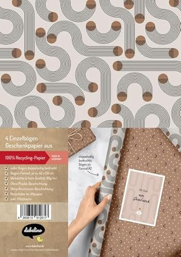 Geschenkpapier-Set: Beste Freundin / Astrologie, Karma - 4x Einzelbögen + 1x Postkarte