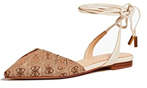 GUESS DAMOR D BEIGE SKO / BROWN IVORI FL6CRSFAL05BEIVO.36 CARLAS BALLERINA SLINGBACK BEIGE/BROWN IVORI 36 VAL=P, Beige, 37 EU