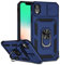 Hitaoyou iPhone Case with Camera Cover, Kickstand, Military Grade Shockproof Protective Case for iPhone XR (Blue)