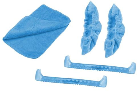 LOVIVER Couvre-Lames de Patins à Glace, Couvre-Patins de Protection pour Enfants et Adultes, Protecteur de de Patin à Glace, Couvre-Chaussures de, Bleu Clair