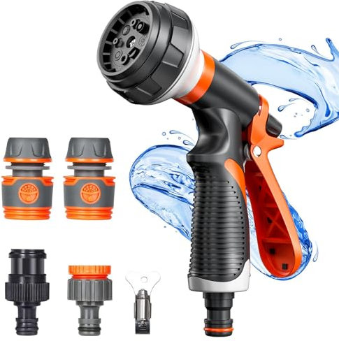 Rseuphiee Gardena Spritze, Gartenbrause Gartenspritze, Hochdruckdüse Für Gartenschlauch Anschluss, Handbrause Garten Brausekopf Gartenbewässerung Für Autowäsche, Haustierdusche, Gartenarbeit