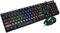 SQUADO Set Tastiera e Mouse da Gioco, Retroilluminazione LED, Cablati, Colorati, USB, per PC/Laptop