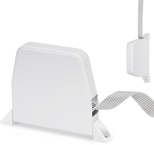 Oumuik Roller Blind Belt Winder Surface-Mounted Hinged 23 mm with 5 m Roller Blind Tape 180° Swivel Roller Blind
