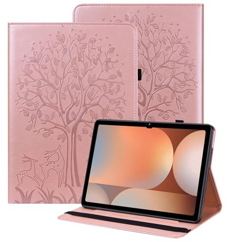 BOLELAW Custodia per tablet Amazon Fire HD 8 & 8 Plus (12/10th Gen, 2022/2020) 8 pollici con penna e portapenne, slot per carte di credito, supporto, custodia flip per tablet Amazon Fire HD 8, rosa