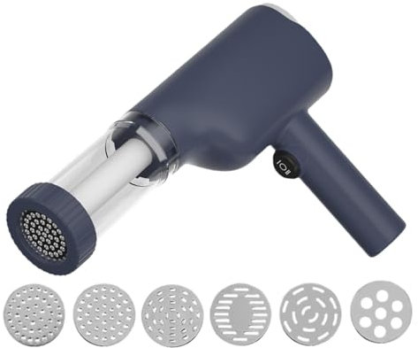 Maker de pâtes électriques, machine à nouilles automatique, fabricant de pâtes à main, avec 6 disques conception sans fil et portable moteur de 40W pour la cuisine de machine à spaghetti maison