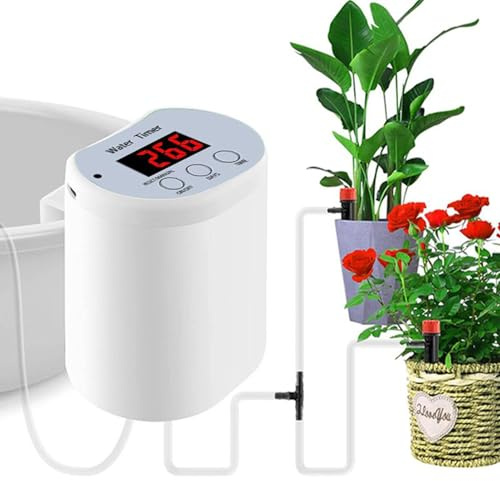 Nbbwwu Arrosage Automatique Pour D'Intérieur - Système d'Arrosage Autonome pour en Pot - Système d'Arrosage avec Minuterie Sécurité Intelligente Anti-Coupure pour Serre Balcon Jardin