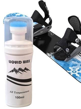 Cera para monopatín, accesorios de esquí con aplicador, 100 ml, cera de patinaje de carreras fácil de aplicar, para snowboard, deportes de invierno, parque de nieve, clima frío, aventura al aire libre