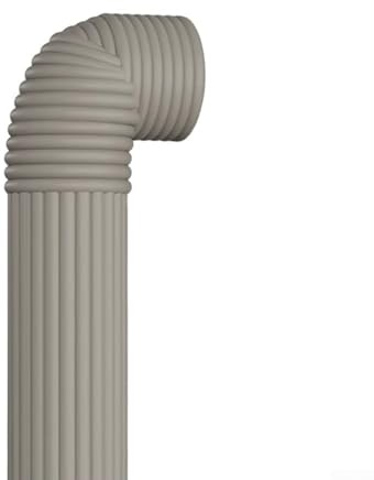 Outdoor Foam Pipe Insulation Tape for Water, AC & Radiator Pipes – 2m x 8cm Anti-Freeze Protection Strip, Noise-Reducing, Cut-to-Fit, Beige/Grey/White/Black(Gray)