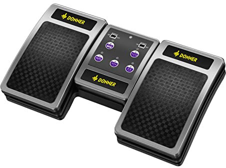 Donner Bluetooth Page Turner Pedal, Wireless Page Turner Pedal Rechargeable Sheet Music Reading Controller for Tablets, Silver
