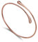 Philip Jones Rose Gold Plated Teardrop Bangle
