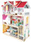 Bino großes Puppenhaus aus Holz für Kinder ab 3 Jahre (Kinderzimmer Zubehör, Spielzeug Haus inklusive Puppenhaus Zubehör, 5 Zimmer, 3 Spielebenen, 111 Teile), Mehrfarbig