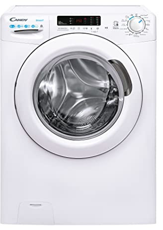 Candy Smart Lavasciuga Slim 8+5 Kg, Libera Installazione, 1400 Giri, Classe D, Avvio Programmabile, Rilevatore Kg, Programmi Rapidi, Connettività NFC, 60 x 53 x 85 cm, Bianca - CSWS 4852DE/1-11