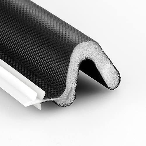 Door Weather Stripping & Seal Strip Kit for Attic, Patio & More-Insulate Your Door Seal with Eco-Friendly PU Foam (Black, 26FEET)