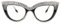 Katzenaugen-Lesebrille mit funkelnden Strasssteinen, Lesestärke und Blaulichtfilter - Stylische Lesebrillen mit Blaulichtblockierung