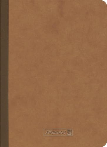 Brunnen Notizbuch Premium Fact!plus Kladde | A6, kariert, braun