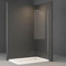 Goezes Walk-in Duschwand 75x185cm Seitenwand Dusche, Walkin Glas Duschtür Duschkabine Duschabtrennung aus 6mm ESG Sicherheitsglas, Echtglas Begehbare Duschtrennwand